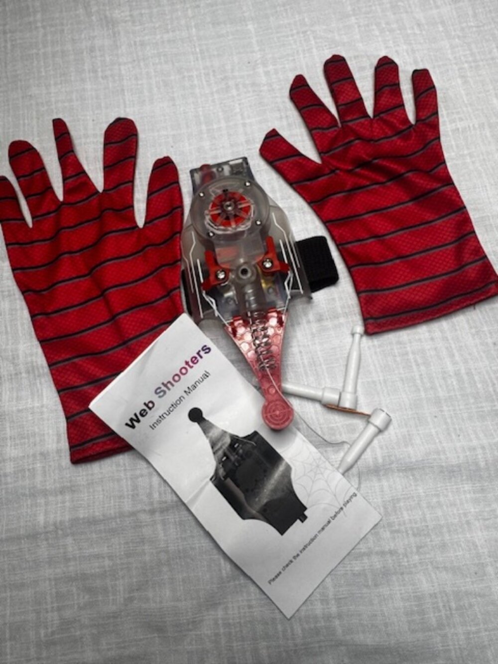 Spider Web Shooter 8ft USB Real Web Slinger and Launcher Toy for Superhero Fans